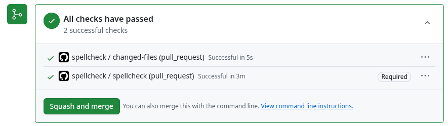 Execució correcta d'una automatització a una Pull Request