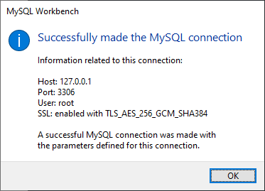 MySQL Workbench Test Connection